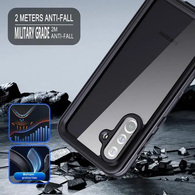 Alt view image 4 of 7 - SZYG Waterproof Case for Samsung Galaxy A36 5G IP68 Waterproof Shockproof Case Built-in Screen Protector Rugged Full Body Protection Underwater Dustproof Heavy Duty Military Drop Proof Protective Cove