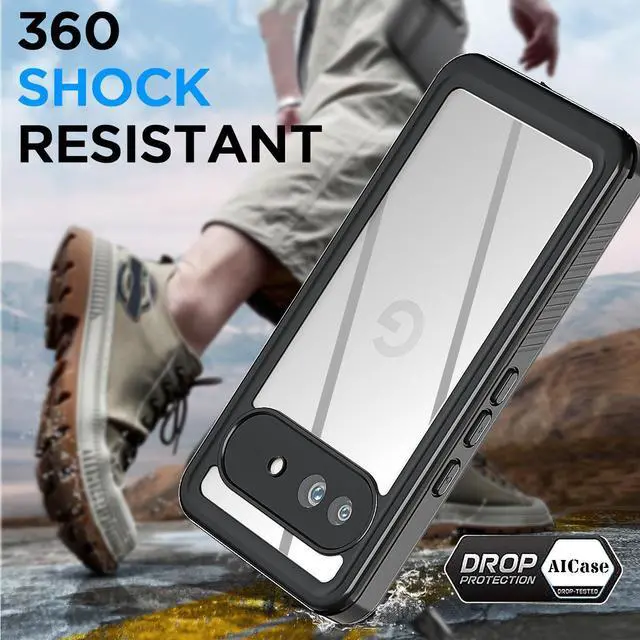 Alt view image 4 of 7 - SZYG for Google Pixel 9a IP68 Waterproof Shockproof Case Built-in Screen Protector Military Rugged Full Body Protection Underwater Dustproof Heavy Duty Cover Protective for Pixel 9a 6.3" 2025