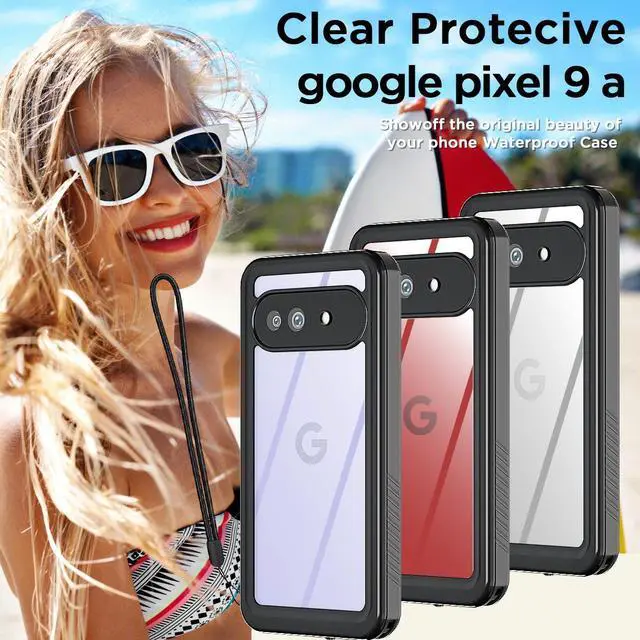 Alt view image 2 of 7 - SZYG for Google Pixel 9a IP68 Waterproof Shockproof Case Built-in Screen Protector Military Rugged Full Body Protection Underwater Dustproof Heavy Duty Cover Protective for Pixel 9a 6.3" 2025