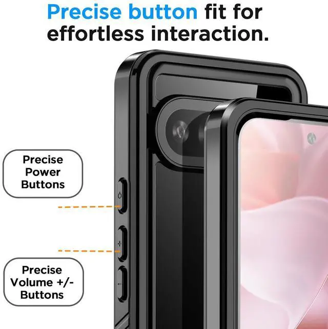 Alt view image 7 of 7 - SZYG Waterproof Case for Google Pixel 9 Pro XL Heavy Duty Shockproof Case Built-in Screen Protector Rugged Full Body Protection Underwater Dust Proof Protective Waterproof Cover for Pixel 9 Pro XL 6.8