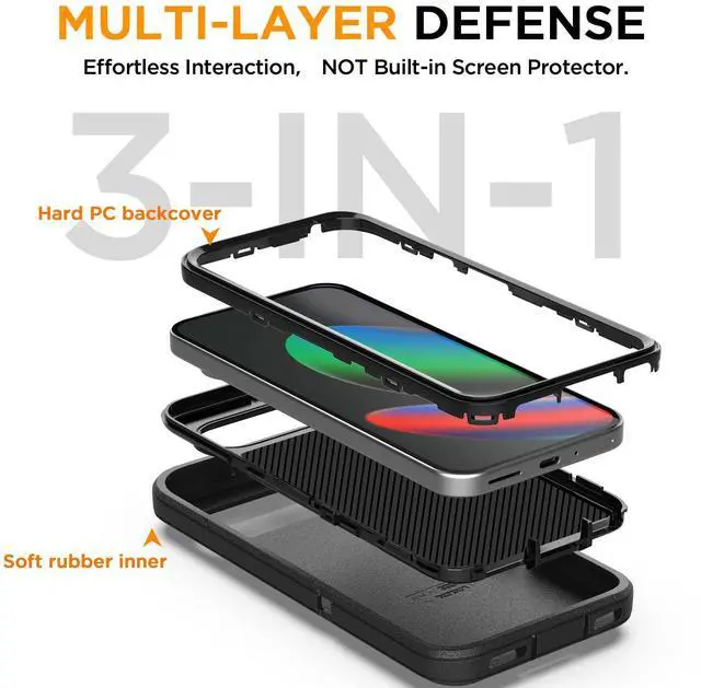 Alt view image 3 of 7 - SZYG for Google Pixel 10/Pixel 10 Pro Phone Case Rugged Heavy Duty Shockproof Military-Grade Protection Cover for Pixel 10/Pro 6.3 Inch 2025