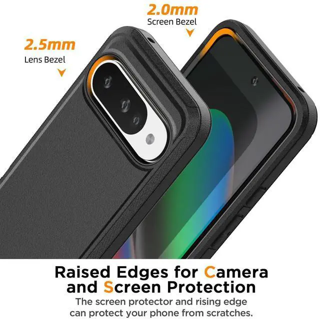 Alt view image 5 of 7 - SZYG for Google Pixel 10/Pixel 10 Pro Phone Case Rugged Heavy Duty Shockproof Military-Grade Protection Cover for Pixel 10/Pro 6.3 Inch 2025