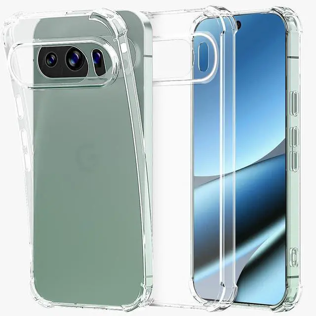 Alt view image 2 of 7 - SZYG Case for Google Pixel 10/Pixel 10 Pro Phone Cover Clear TPU Shockproof Heavy Duty Bumper Slim Back Protection Anti-yellowing Case for Pixel 10/Pro 6.3 Inch 2025