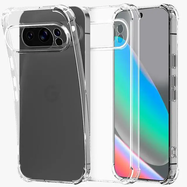 Alt view image 2 of 7 - SZYG Clear TPU Case for Google Pixel 10 Pro XL Slim Phone Cover Shockproof Heavy Duty Bumper Anti-yellowing Back Protection Case for Pixel 10 Pro XL 6.8 Inch 2025