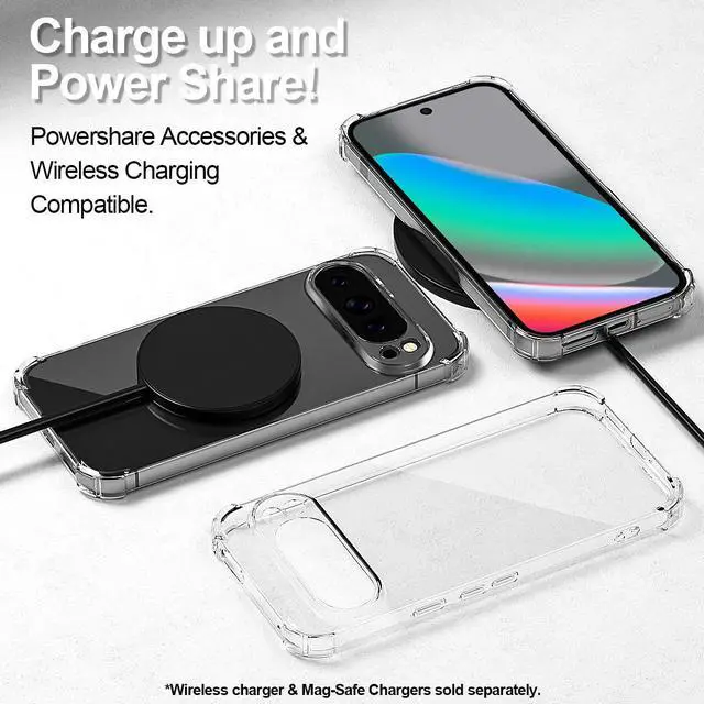 Alt view image 5 of 7 - SZYG Clear TPU Case for Google Pixel 10 Pro XL Slim Phone Cover Shockproof Heavy Duty Bumper Anti-yellowing Back Protection Case for Pixel 10 Pro XL 6.8 Inch 2025