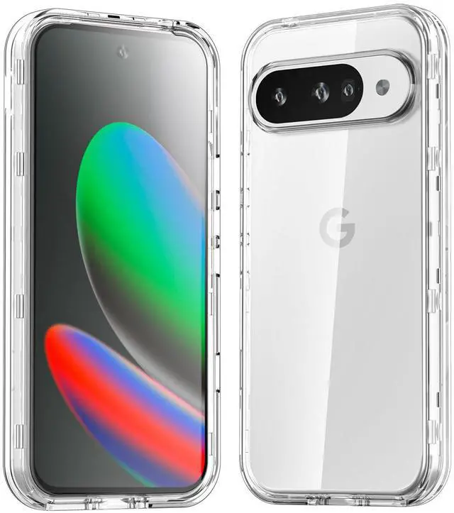 Main image of SZYG for Google Pixel 10/Pixel 10 Pro Hard Clear Phone Case Shockproof Heavy Duty 3 Layers Military-Grade Protection Cover for Pixel 10/Pro 6.3 Inch 2025