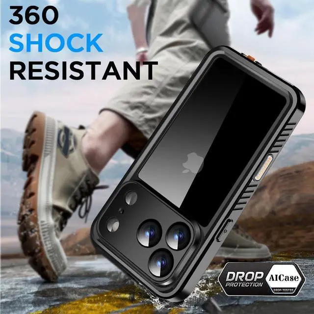 Alt view image 4 of 7 - SZYG Waterproof Case for Apple iPhone 17 Pro Max IP68 Waterproof Shockproof Case Built-in Screen Protector Rugged Full Body Protection Underwater Dustproof Heavy Duty Military Drop Proof Cover