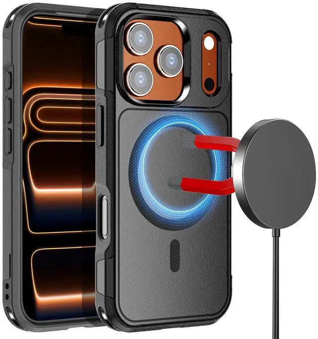 Alt view image 2 of 7 - SZYG Case for Apple iPhone 17 Pro Max Phone Cover MagSafe Magnetic Shockproof Rugged Heavy Duty Military-Grade Protection for iPhone 17 Pro Max 6.9 Inch 2025