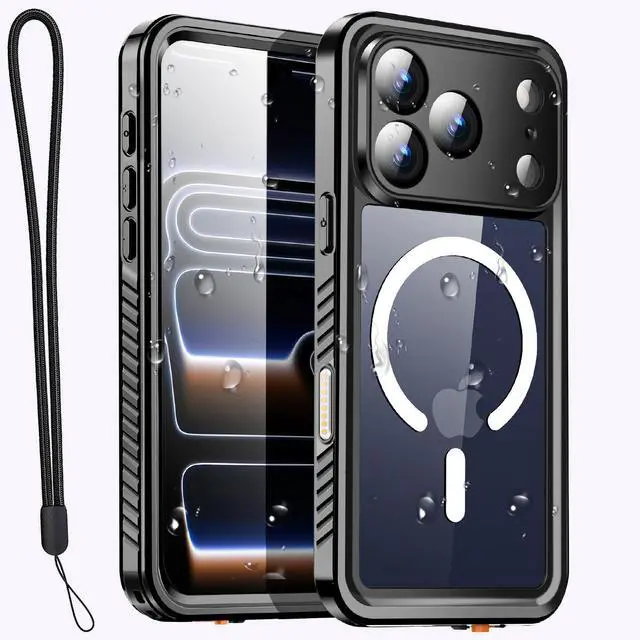 Main image of SZYG for AppleiPhone 17 Pro Max Waterproof Shockproof MagSafe Magnetic Case Built-in Screen Protector Full Body Military Rugged Protection Underwater Dustproof Heavy Duty Drop Proof Cover