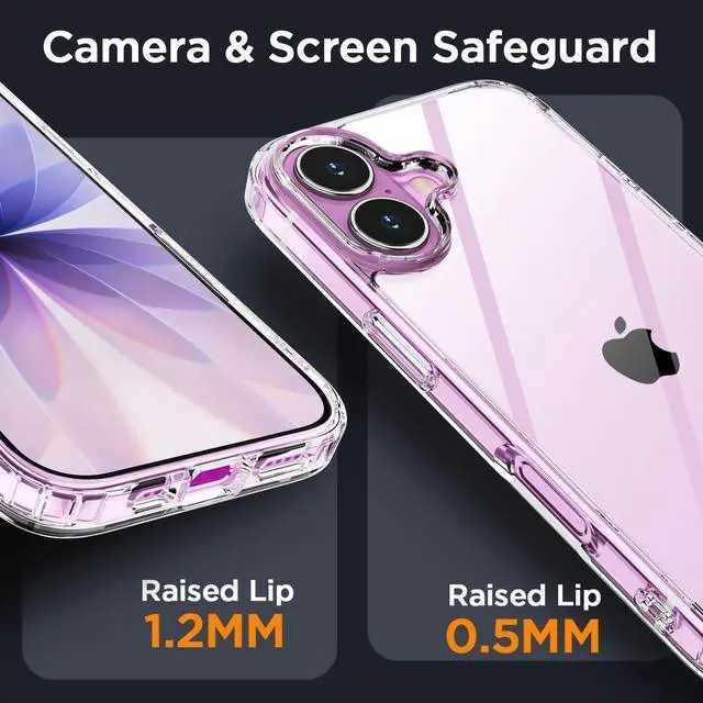 Alt view image 5 of 7 - SZYG Clear Case for Apple iPhone 17 Slim Phone Cover Shockproof Heavy Duty Bumper Back Protection Anti-yellowing Case for iPhone 17 6.1 Inch 2025