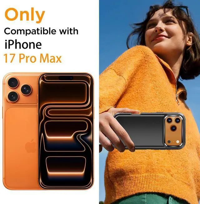 Alt view image 2 of 7 - SZYG for Apple iPhone 17 Pro Max Case Heavy Duty 3 in 1 Military Grade Drop Protection Rugged Shockproof Protective Cover For  iPhone 17 Pro Max 6.9 Inch 2025 Black