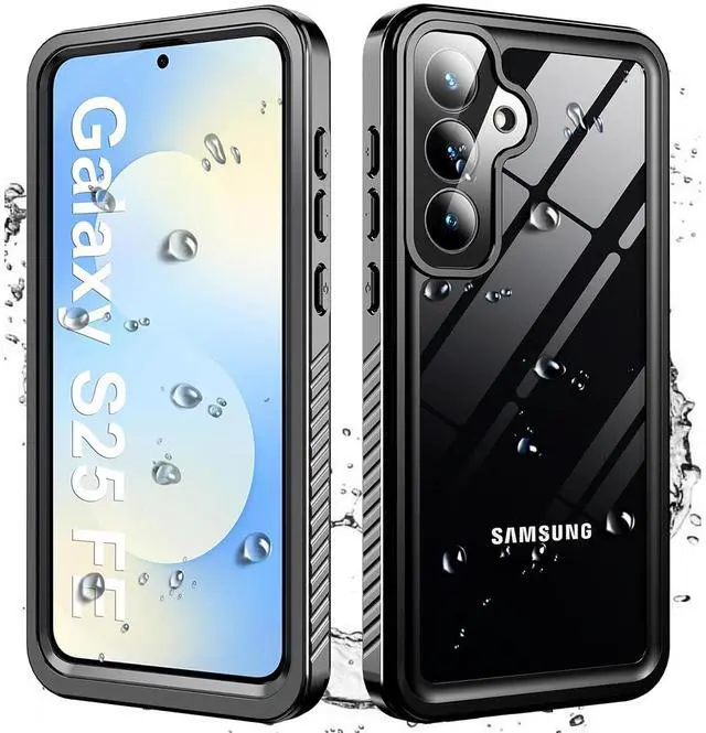Main image of SZYG Waterproof Case for Samsung Galaxy S25 FE IP68 Underwater Shockproof Case Dustproof Heavy Duty Military Drop Proof Cover Full Body Protection Built-in Screen Protector for Galaxy S25 FE 6.7 in