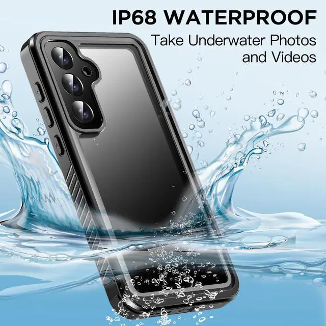 Alt view image 2 of 7 - SZYG Waterproof Case for Samsung Galaxy S25 FE IP68 Underwater Shockproof Case Dustproof Heavy Duty Military Drop Proof Cover Full Body Protection Built-in Screen Protector for Galaxy S25 FE 6.7 in