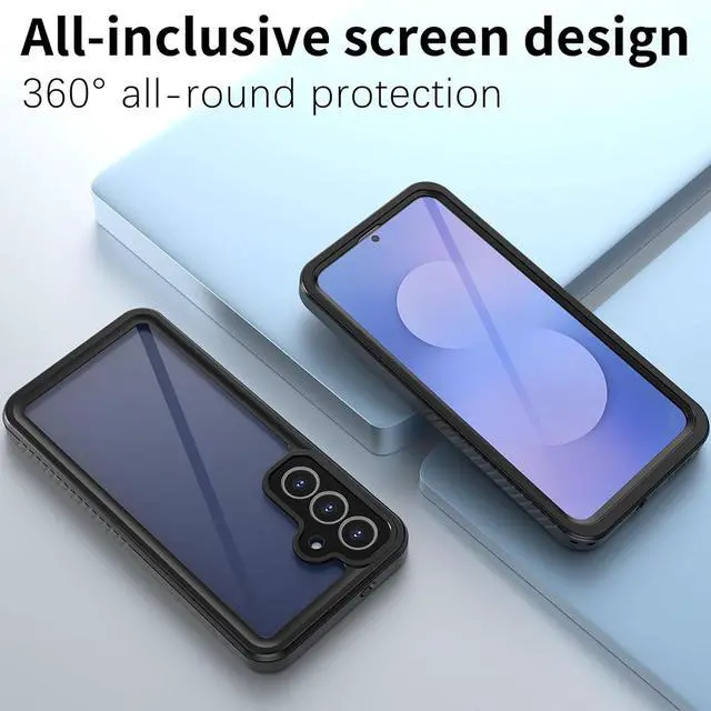 Alt view image 7 of 7 - SZYG Waterproof Case for Samsung Galaxy S25 FE IP68 Underwater Shockproof Case Dustproof Heavy Duty Military Drop Proof Cover Full Body Protection Built-in Screen Protector for Galaxy S25 FE 6.7 in