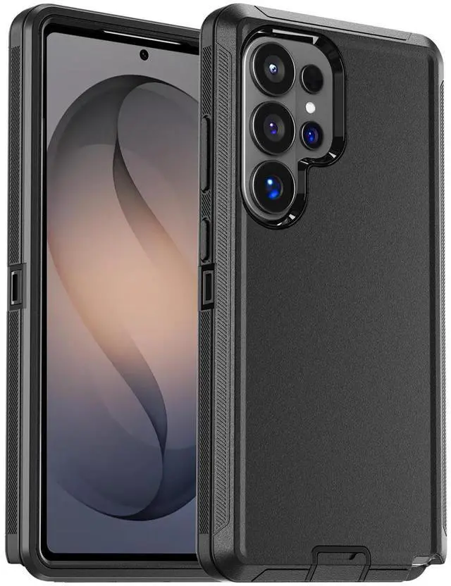 Main image of SZYG Case for Samsung Galaxy S26 Ultra Shockproof Rugged Heavy Duty 3 in 1 Military Grade Drop Protection Protective Cover For Galaxy S26 Ultra 6.9 in 2026 Black