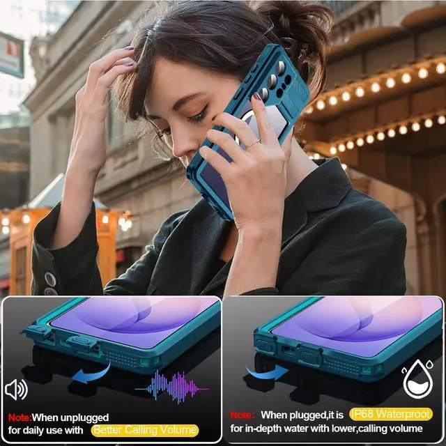 Alt view image 6 of 7 - SZYG IP68 Waterproof Case for Samsung Galaxy S26 Ultra MagSafe Magnetic Underwater Shockproof Heavy Duty Phone Cover Built-in Screen Protector Full Body Protection For Galaxy S26 Ultra 6.9 Inch Blue