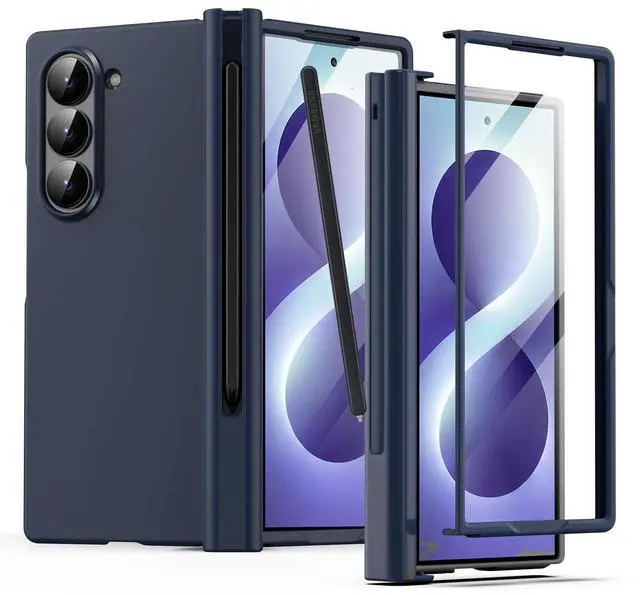 Main image of SZYG Case for Samsung Galaxy Z Fold 8 Ultra 8.0" (2026) Hard Hinge Protection Shockproof Heavy Duty Protective Phone Cover with Glass Screen Protector Drop Protection for Galaxy Z Fold8 Ultra 5G
