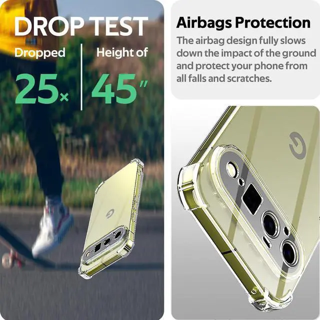 Alt view image 5 of 7 - SZYG Case for Google Pixel 11 Phone Cover Clear TPU Shockproof Heavy Duty Bumper Slim Back Protection Anti-yellowing Case for Pixel 116.3 Inch 2026