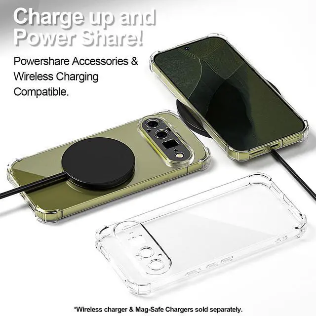 Alt view image 4 of 7 - SZYG Case for Google Pixel 11 Phone Cover Clear TPU Shockproof Heavy Duty Bumper Slim Back Protection Anti-yellowing Case for Pixel 116.3 Inch 2026