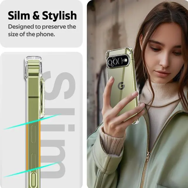 Alt view image 3 of 7 - SZYG Case for Google Pixel 11 Phone Cover Clear TPU Shockproof Heavy Duty Bumper Slim Back Protection Anti-yellowing Case for Pixel 116.3 Inch 2026
