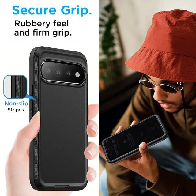 Alt view image 4 of 7 - SZYG for Google Pixel 11/Pixel 11 Pro Phone Case Rugged Heavy Duty Shockproof Military-Grade 3 in 1 Protection Cover for Pixel 11/Pro 6.3 Inch 2026