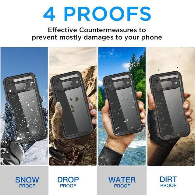 Alt view image 5 of 7 - SZYG Waterproof Case for Google Pixel 11 Pro XL Shockproof Heavy Duty Case Built-in Screen Protector Rugged Full Body Protection Underwater Dust Proof Waterproof Cover for Pixel 11 Pro XL 6.8 inch 202