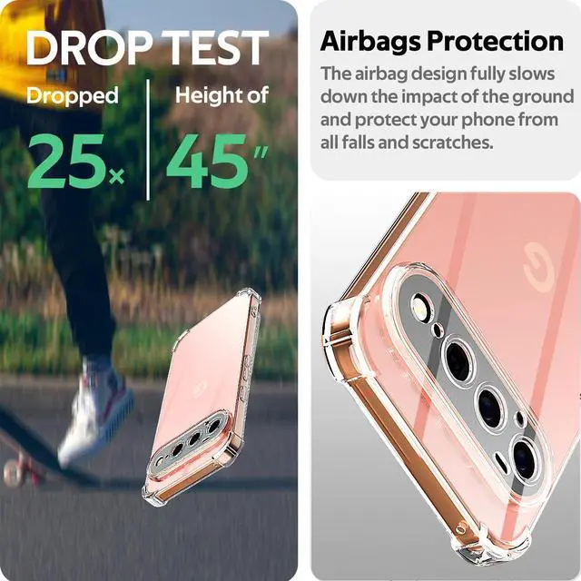 Alt view image 5 of 7 - SZYG Case for Google Pixel 11 Pro XL Phone Cover Clear TPU Shockproof Heavy Duty Bumper Slim Back Protection Anti-yellowing Case for Pixel 11 Pro XL 6.8 Inch 2026