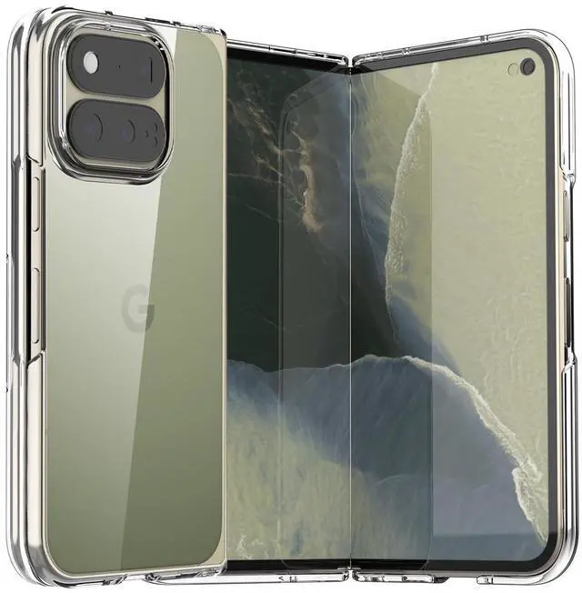 Main image of SZYG For Google Pixel 11 Pro Fold 8 inch 2026 Case Clear Shockproof Heavy Duty Bumper Transparent Slim Protective PC Back Cover