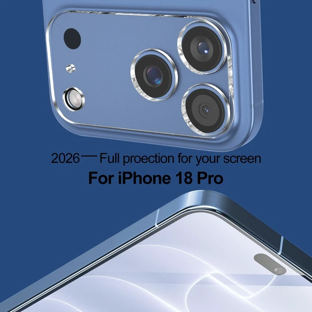 Alt view image 5 of 7 - SZYG 2 Pack for Apple iPhone 18 Pro Tempered Glass Screen Protector & Camera Lens Protector, 9H Hardness, Support Fingerprint Unlock, Bubble-Free for iPhone 18 Pro 6.3" 2026