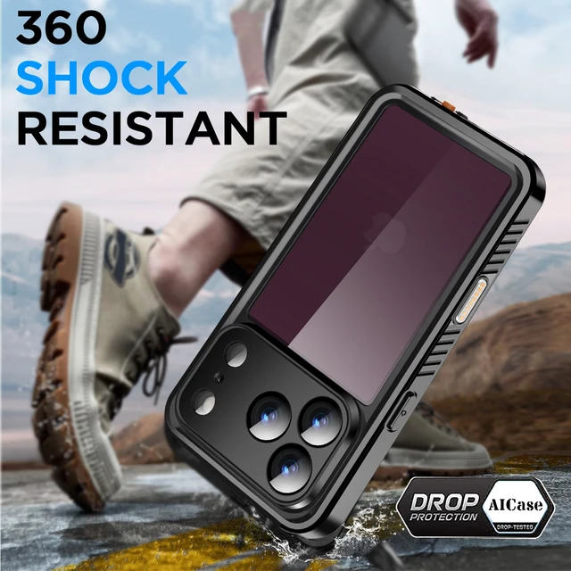 Alt view image 3 of 7 - SZYG Waterproof Case for Apple iPhone 18 Pro Max 6.9 inch IP68 Underwater Shockproof Case Built-in Screen Protector Rugged Full Body Protection Dustproof Heavy Duty Military Drop Proof Cover