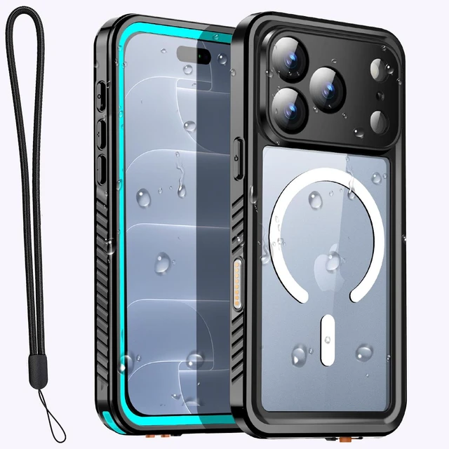 Main image of SZYG Waterproof Case for Apple iPhone 18 Pro IP68 Certificated Underwater Shockproof MagSafe Case Built-in Screen Protector Rugged Military Full Body Protection Heavy Duty Magnetic Cover