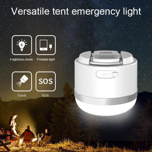 Alt view image 3 of 7 - Greenbar Mini tent light with outdoor camping light USB rechargeable LED emergency power bank Multifunctional camping light White Handheld Flashlight,Camping Accessories Lights LED