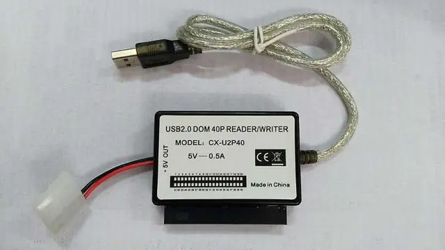 Main image of USB to DOM Card Reader IDE40 Pin Disk On Module 2.5 inch USB Card Reader Electronic Disk Adapter
