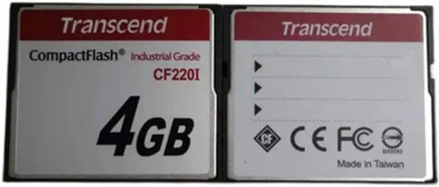 Alt view image 2 of 7 - Transcend CF card 4G industrial grade memory card grade SLC wide temperature military card TS4GCF220i CNC machine( Second-hand,Old) 4GB CF220I CF CARD INDUSTRIAL Send PC card readerSend PC