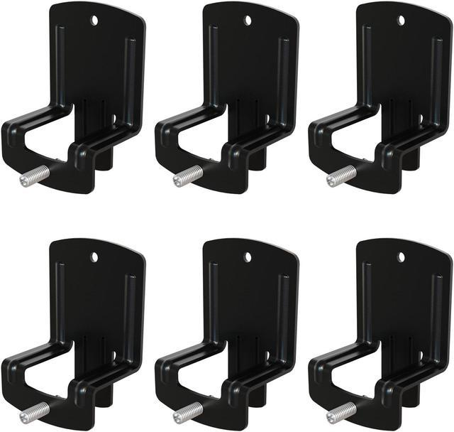 HOMDOCK Bed Frame Mattress Non Slip Gaskets, Set of 6 Mattress Holder Anti- Slip Baffle, Easy to Installation Metal Pad Gripper, Black 