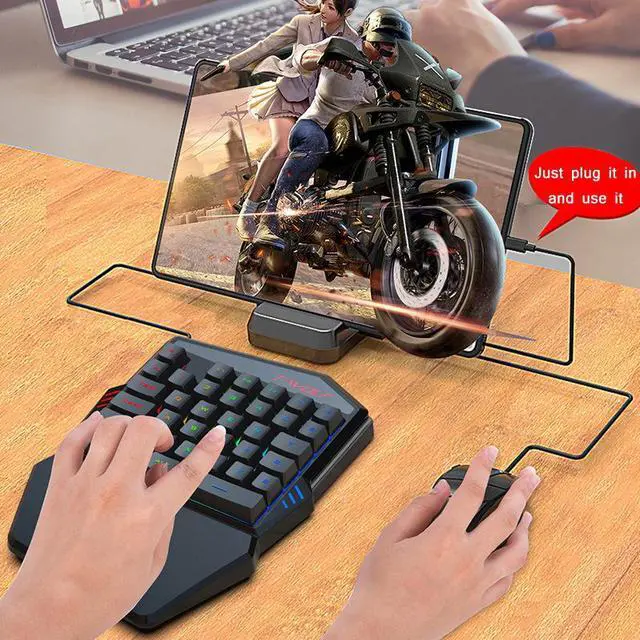 Alt view image 5 of 5 - T-WOLF Mobile Gaming One-Handed KeyboardSpecification T19 Keyboard