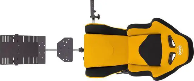 Alt view image 6 of 7 - OpenWheeler GEN3 Racing Wheel Stand Cockpit Yellow on BLACK | Fits All Logitech G923 | G29 | G920 | Thrustmaster | Fanatec Wheels | Compatible with Xbox One, PS4, PC Platforms