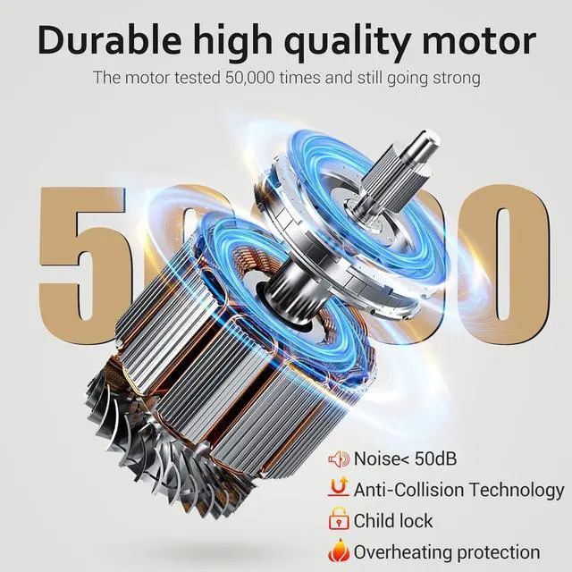 Alt view image 6 of 7 - 55 x 24 inch Standing Desk Electric Adjustable Height with Charging Station, Stand up Desk with Oversized Mouse Pad, Ergonomic Curved Workstation, 4 Caster, 4 Preset Heights Easy to SetBrown