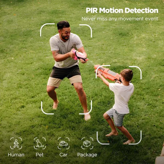 Alt view image 6 of 7 - Gadpiparty Security Cameras Wireless Outdoor Solar: Battery Cameras for Home Security WiFi Camera Outdoor Surveillance Camera PTZ 360° CCTV Cam System with Floodlight Color Night Vision PIR Sensor