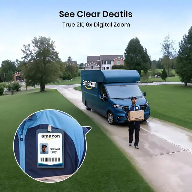 Alt view image 7 of 7 - Security Cameras Outdoor Wireless, 4 Cam-Kit, No Subscription, Solar-Powered, Home Security Cameras System with 360° Pan & Tilt, Auto Trac, 2K Color Night Vision, Easy Setup, 5G & 2.4G Wi