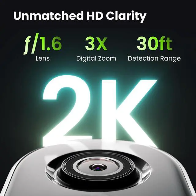 Alt view image 2 of 7 - Security Cameras Wireless Outdoor, 2K Outside Camera for Home Security, Battery Camera, Magnetic Mount, AI Detection, Color Night Vision, Spotlight, Waterproof, 2.4GHz WiFi, Cloud & SD Storage