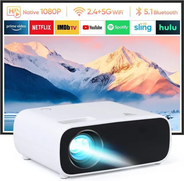 SMART MINI PROJECTOR 本体 Amazon.com: Mini Smart Projector, 4K/260 ANSI, WiFi 6