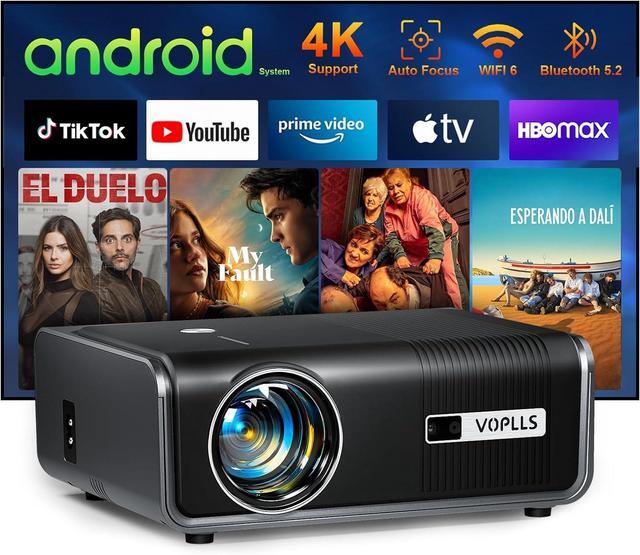 Main image of [Built-in Apps & Auto Focus/Keystone] Smart Projector with WiFi and Bluetooth,  700ANSI Native 1080P Outdoor Projector, 50% Zoom Home Theater Movie Projector for Bedroom/iOS/Android/PPT