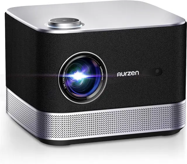 Main image of 3-in-1 Projector 4K Supported, AURZEN BOOM 3 Smart Projector with WiFi and Bluetooth, 3D DoIby Audio & 36W Speakers, Auto Focus & Keystone, Netflix Official 500 ANSI Home Outdoor proyector, Black
