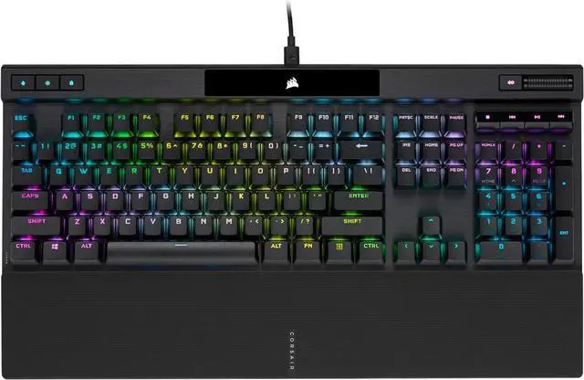 Main image of K70 RGB PRO Wired Mechanical Gaming Keyboard (Cherry MX RGB Red Switches: Linear and Fast, 8,000Hz Hyper-Polling, PBT Double-Shot PRO Keycaps, Soft-Touch Palm Rest) QWERTY, NA - Black