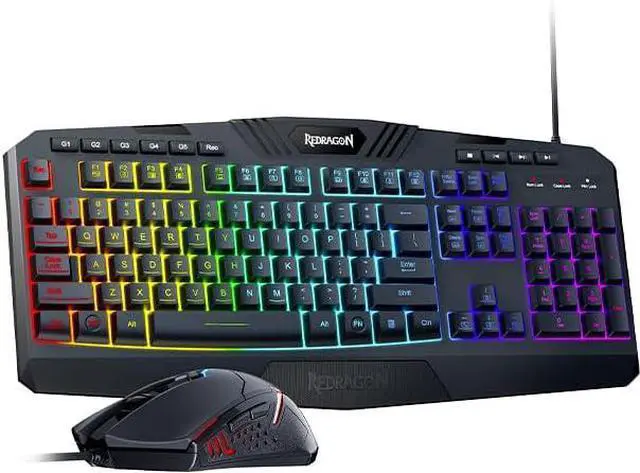 Alt view image 3 of 4 - Updated S101 Programmable Gaming Keyboard and Mouse, RGB Backlit Keyboard Mouse with Software, Independent Macro Record Keys, Value Combo Set