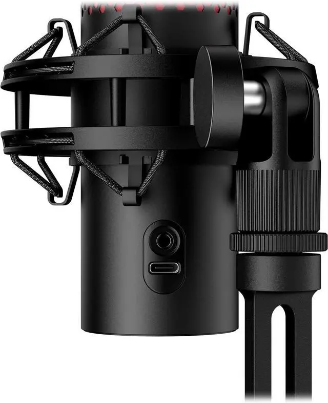 Alt view image 7 of 7 - HyperX QuadCast 2  USB Microphone for Gaming, Streaming and Podcasting, with On-Board Controls, LED Lighting, Removable Shock Mount, PC, Mac, PS5, PS4, USB-C - Black