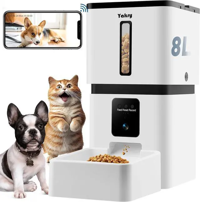 Main image of Automatic Dog Feeder with Camera WiFi: 33 Cups 5G App Control Easy Setup Cat Food Dispenser - HD 1080P Video Recording Timed Pet Feeder for Cat Dog Small-Pet