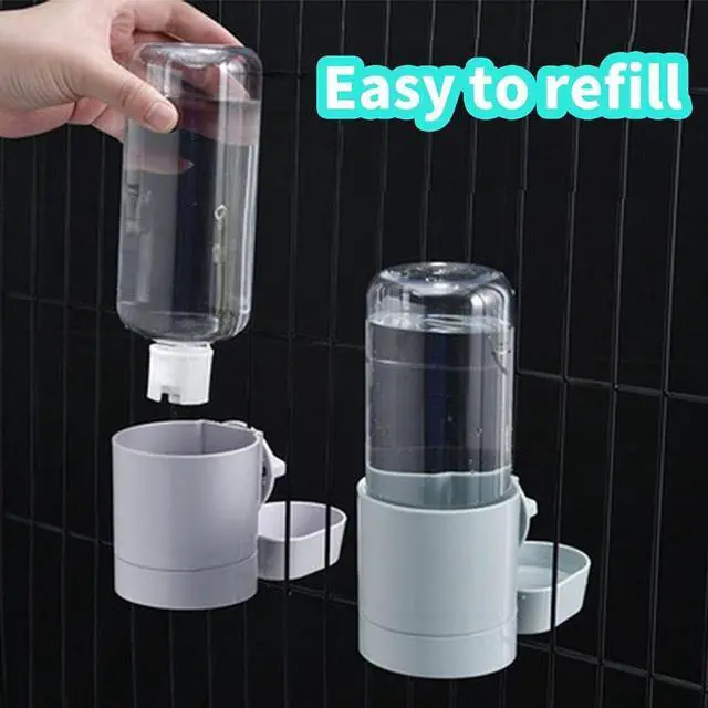 Alt view image 5 of 7 - 17oz Rabbit Water Bottle, Pet Cage Suspended Water Dispenser, Hanging Automatic Small Pet Water Bowl for Bunny Cat Ferret