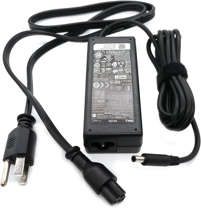 Alt view image 6 of 7 - Dell 65W 4.5mm tip Laptop Charger,Latitude 3320 3330 3340 3420 3430 3435 3440 3450 3520 3530 3535 3540 AC Adapter, Black, DA65NM191